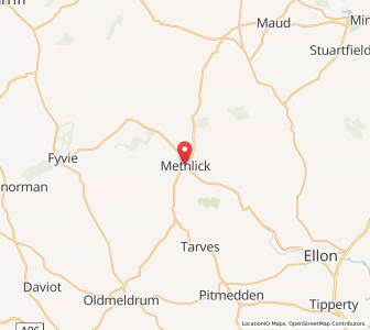 Map of Methlick, ScotlandScotland