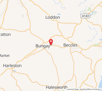 Map of Mettingham, EnglandEngland