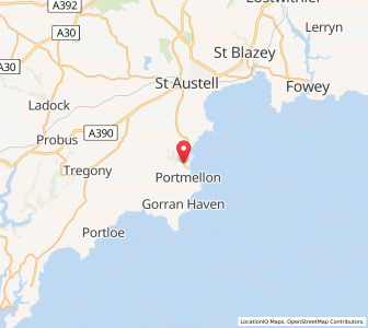 Map of Mevagissey, EnglandEngland