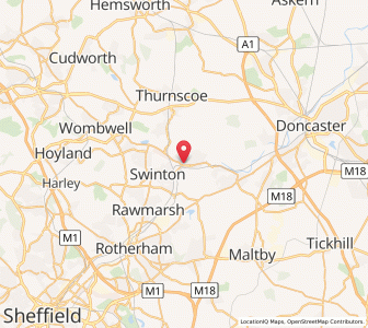 Map of Mexborough, EnglandEngland