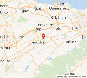 Map of Mid Calder, ScotlandScotland