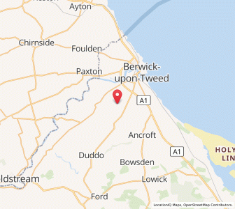 Map of Middle Ord, EnglandEngland