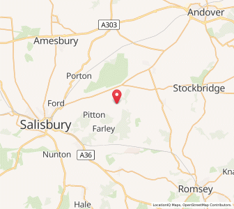 Map of Middle Winterslow, EnglandEngland