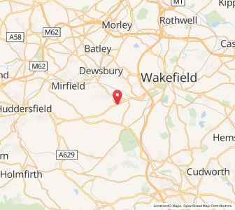 Map of Middlestown, EnglandEngland