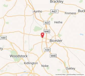 Map of Middleton Stoney, EnglandEngland