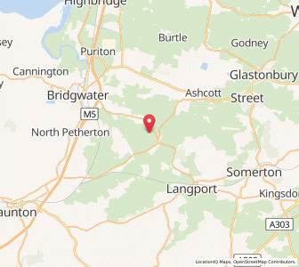 Map of Middlezoy, EnglandEngland