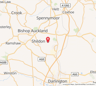 Map of Middridge, EnglandEngland