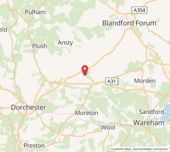 Map of Milborne Saint Andrew, EnglandEngland