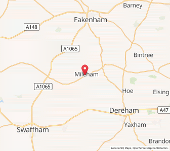 Map of Mileham, EnglandEngland