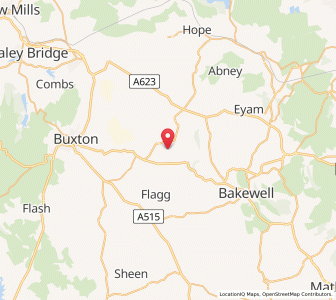 Map of Millers Dale, EnglandEngland