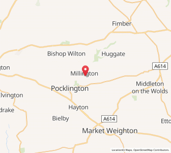 Map of Millington, EnglandEngland