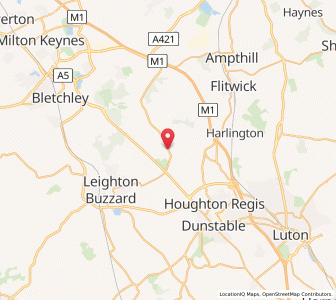 Map of Milton Bryan, EnglandEngland