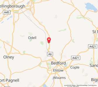 Map of Milton Ernest, EnglandEngland