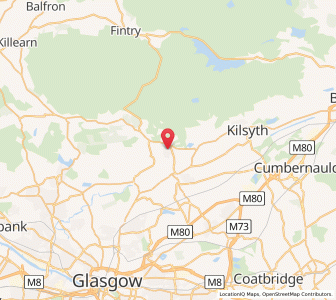 Map of Milton of Campsie, ScotlandScotland