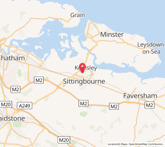 Map of Milton Regis, EnglandEngland