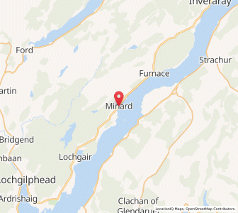 Map of Minard, ScotlandScotland