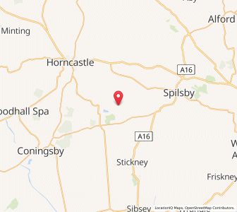 Map of Miningsby, EnglandEngland