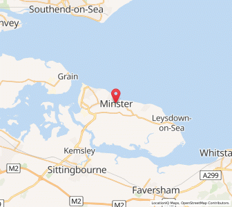 Map of Minster, EnglandEngland