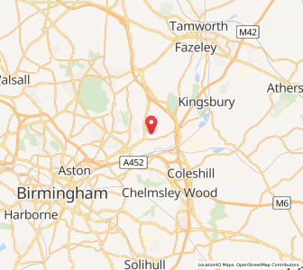 Map of Minworth, EnglandEngland