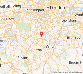 Map of Mitcham, EnglandEngland
