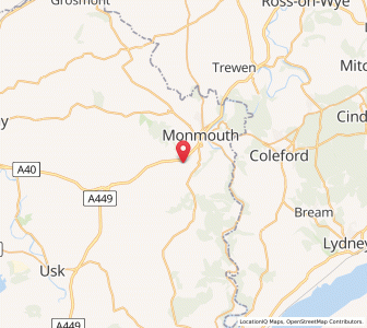 Map of Mitchel Troy, WalesWales