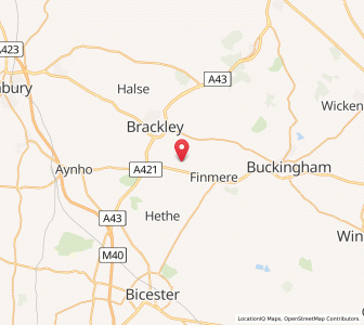 Map of Mixbury, EnglandEngland