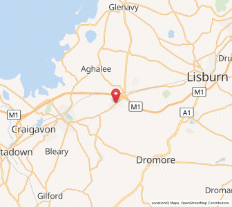 Map of Moira, Northern IrelandNorthern Ireland