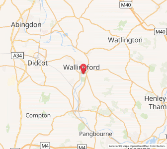 Map of Mongewell, EnglandEngland