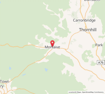 Map of Moniaive, ScotlandScotland