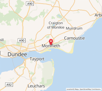 Map of Monifieth, ScotlandScotland