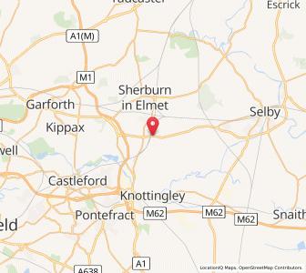 Map of Monk Fryston, EnglandEngland