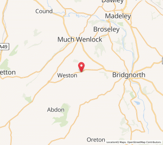 Map of Monkhopton, EnglandEngland