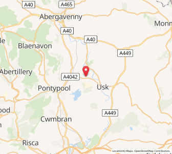 Map of Monkswood, WalesWales