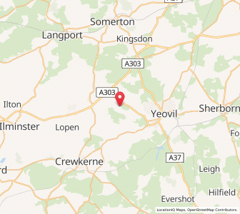 Map of Montacute, EnglandEngland