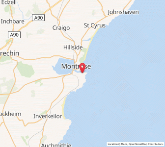 Map of Montrose, ScotlandScotland