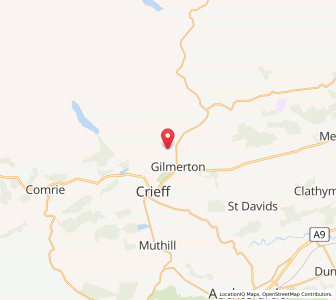 Map of Monzie, ScotlandScotland