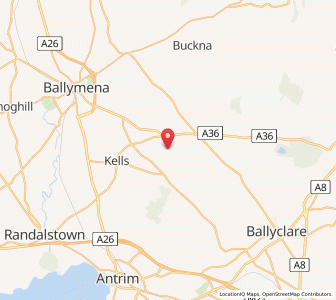 Map of Moorfields, Northern IrelandNorthern Ireland
