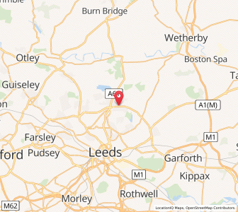 Map of Moortown, EnglandEngland