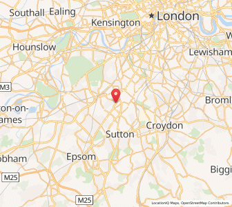 Map of Morden, EnglandEngland