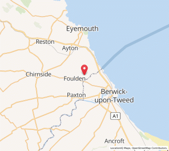 Map of Mordington Mains, ScotlandScotland