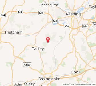 Map of Mortimer West End, EnglandEngland