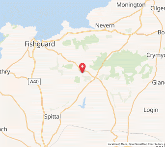 Map of Morvil, WalesWales