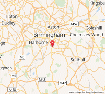 Map of Moseley, EnglandEngland