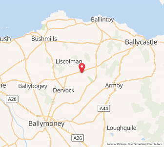 Map of Moss-side, Northern IrelandNorthern Ireland