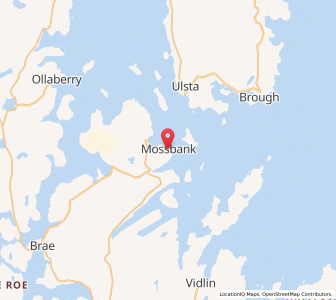 Map of Mossbank, ScotlandScotland