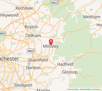 Map of Mossley, EnglandEngland