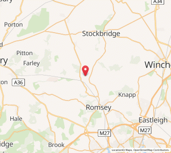 Map of Mottisfont, EnglandEngland