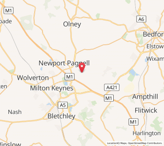 Map of Moulsoe, EnglandEngland