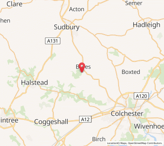 Map of Mount Bures, EnglandEngland