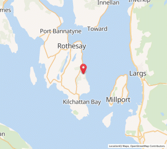 Map of Mountstuart, ScotlandScotland